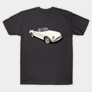 MGB Roadster in old english white T-Shirt